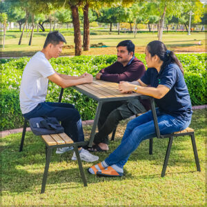 3n1 Garden Folding Bench and Table - Image 4