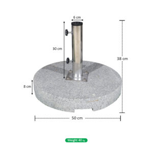 Round Marble Umbrella Base - Image 4