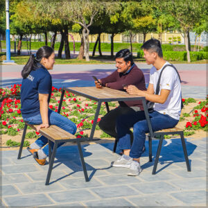 3n1 Garden Folding Bench and Table - Image 3