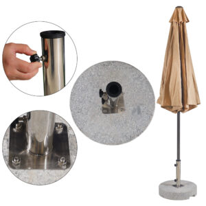 Round Marble Umbrella Base - Image 2