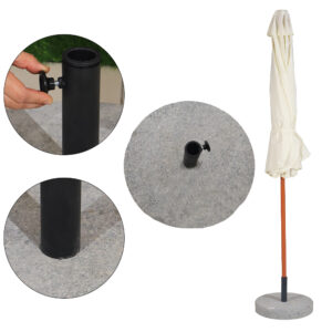 Round Marble Umbrella Base 40kg - Image 3