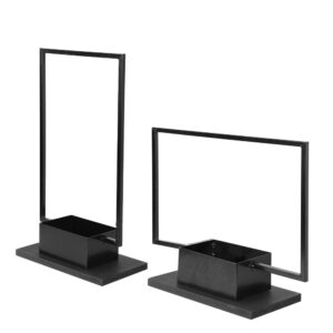 Set Of Two Long Decorative Metal Stands
