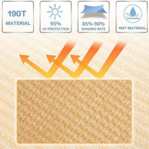 Sun Shade Sail Awning High Density Polyethylene - Image 7