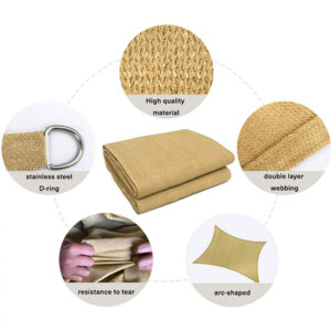 Sun Shade Sail Awning High Density Polyethylene - Image 8